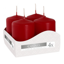 Sviečka adventná burgund 4 ks 6x3,8 cm Sviečka adventná burgund 4 ks 6x3,8 cm