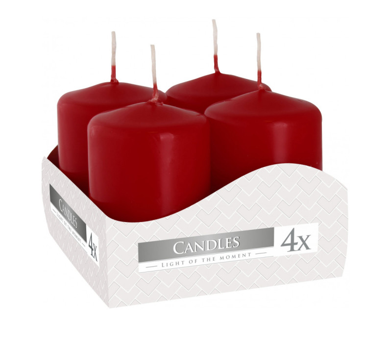 Sviečka adventná burgund 4 ks 6x3,8 cm Sviečka adventná burgund 4 ks 6x3,8 cm