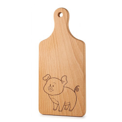 Buková doska krájacia obdĺžníková (prasiatko krochkroch) 24x9,5x1,5 cm Buková doska krájacia obdĺžníková (prasiatko krochkroch) 24x9,5x1,5 cm