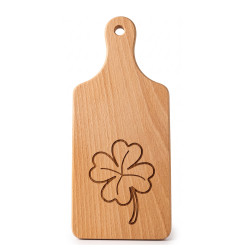 Buková doska krájacia obdĺžníková (štvorlístok pre šťastie) 24x9,5x1,5 cm Buková doska krájacia obdĺžníková (štvorlístok pre šťastie) 24x9,5x1,5 cm