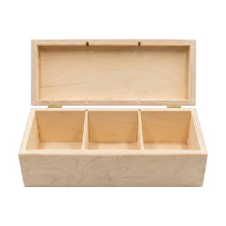 Buková krabička s vekom cinkovaný spoj a 3 priehradkami 23x9,4x8,5 cm Buková krabička s vekom cinkovaný spoj a 3 priehradkami 23x9,4x8,5 cm