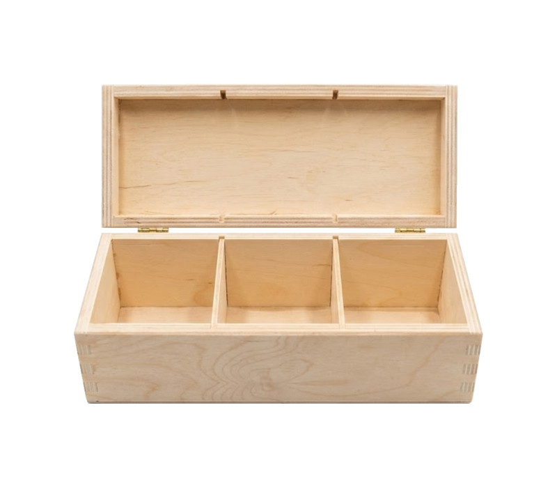 Buková krabička s vekom cinkovaný spoj a 3 priehradkami 23x9,4x8,5 cm Buková krabička s vekom cinkovaný spoj a 3 priehradkami 23x9,4x8,5 cm