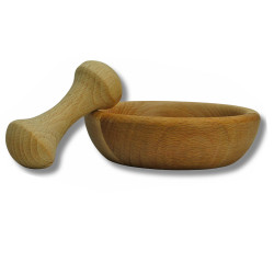 Bukový mažiar široký 12x3,5 cm Bukový mažiar široký 12x3,5 cm