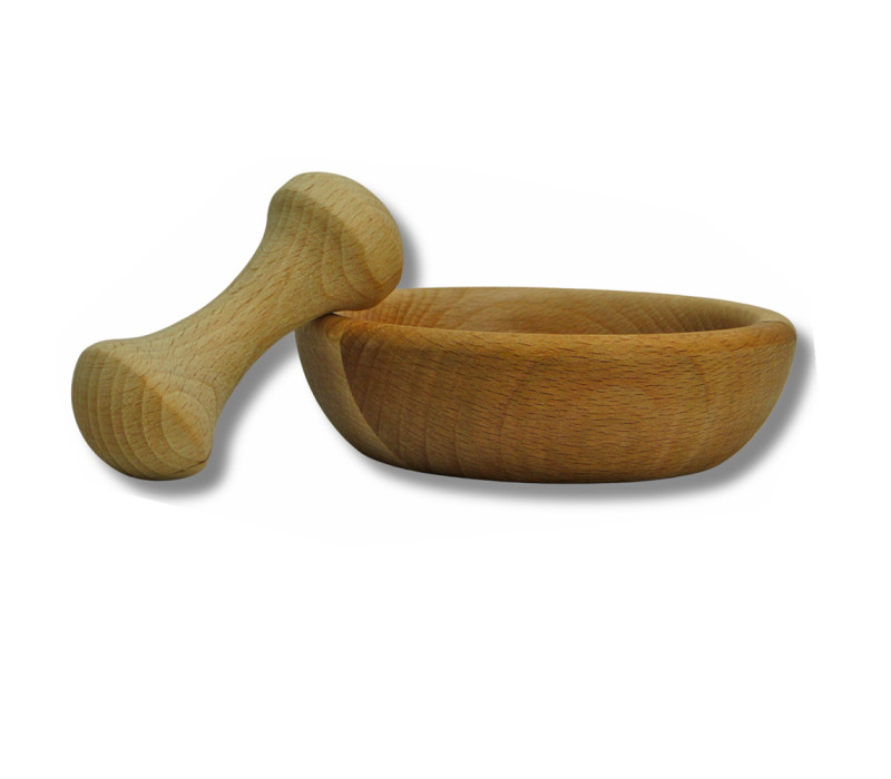 Bukový mažiar široký 12x3,5 cm Bukový mažiar široký 12x3,5 cm