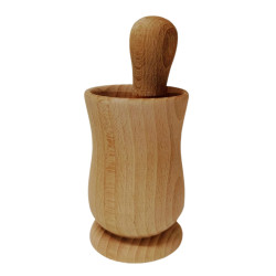 Bukový mažiar vysoký 17x7,2 cm Bukový mažiar vysoký 17x7,2 cm