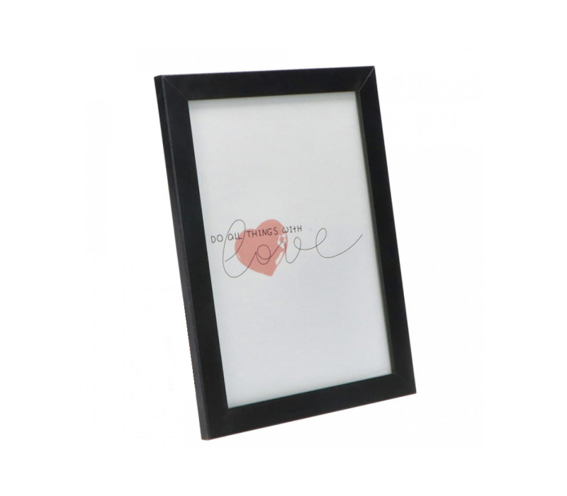 Fotoramček drevený čierny rozmer fotografie 39x29 cm
