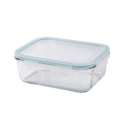 GLASSLOCK Sklenená dóza obdĺžníková 14,8x9,9x4,3 cm 0,4 L