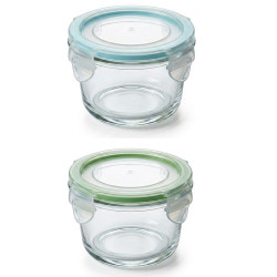 GLASSLOCK Sklenená dóza okrúhla 8,5x6,5 cm 0,165 L GLASSLOCK Sklenená dóza okrúhla 8,5x6,5 cm 0,165 L