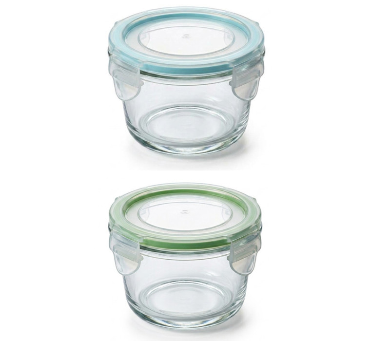 GLASSLOCK Sklenená dóza okrúhla 8,5x6,5 cm 0,165 L GLASSLOCK Sklenená dóza okrúhla 8,5x6,5 cm 0,165 L