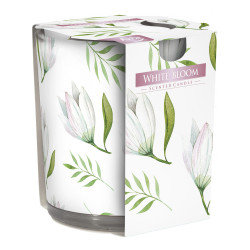 Sviečka vonná sklo WHITE BLOOM 100g