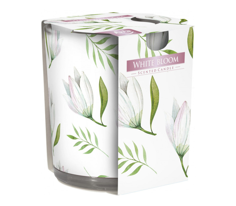 Sviečka vonná sklo WHITE BLOOM 100g Sviečka vonná sklo WHITE BLOOM 100g
