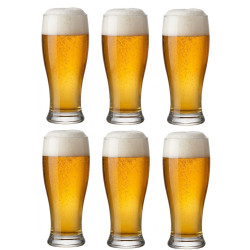 LAV Sklenený pohár na pivo BROTTO 6ks 17,5x8 cm 0,565 L LAV Sklenený pohár na pivo BROTTO 6ks 17,5x8 cm 0,565 L