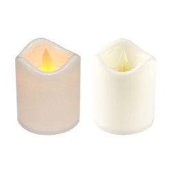 Sviečka LED pohyblivý plameň biela 6,7x8 cm Sviečka LED pohyblivý plameň biela 6,7x8 cm