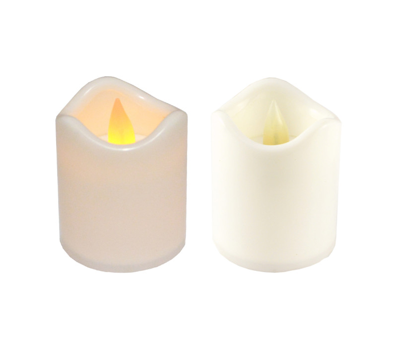 Sviečka LED pohyblivý plameň biela 6,7x8 cm Sviečka LED pohyblivý plameň biela 6,7x8 cm
