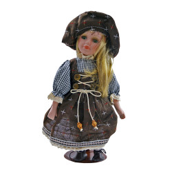 Porcelánová bábika Gombíkové šatôčky 31 cm Porcelánová bábika Gombíkové šatôčky 31 cm