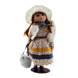 Porcelánová bábika Zimná beloba 31 cm Porcelánová bábika Zimná beloba 31 cm