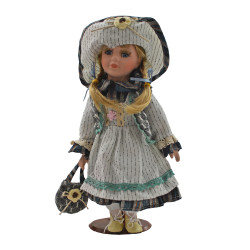 Porcelánová bábika Klobúčik 31 cm Porcelánová bábika Klobúčik 31 cm