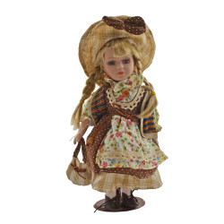 Porcelánová bábika Bodkovaná mašlička 31 cm Porcelánová bábika Bodkovaná mašlička 31 cm