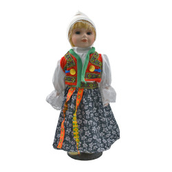Porcelánová bábika Krojačka 31 cm