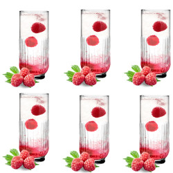 LAV Sklenený pohár LONG DRINK 6ks 15x6,4 cm 0,395 L