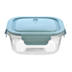 Sklenená dóza štvorcová s ventilom 15x15x6 cm 0,8 L Sklenená dóza štvorcová s ventilom 15x15x6 cm 0,8 L