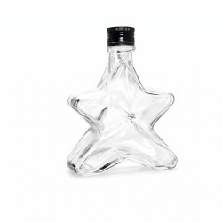 Fľaša sklenená HVIEZDA 12x9x4,5 cm 0,1 L Fľaša sklenená HVIEZDA 12x9x4,5 cm 0,1 L