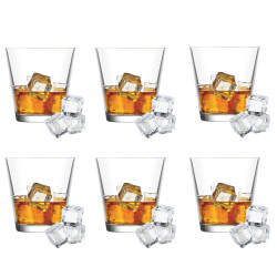 LAV Sklenený pohár WHISKEY 6ks 8,8x8,5 cm 0,255 L LAV Sklenený pohár WHISKEY 6ks 8,8x8,5 cm 0,255 L