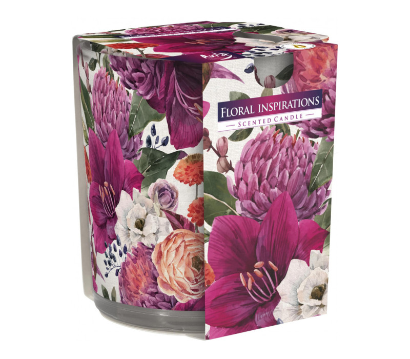 Sviečka vonná sklo FLOWER INSPIRATION 100g Sviečka vonná sklo FLOWER INSPIRATION 100g