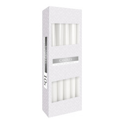 Sviečka kónická hladká biela Ø2x24,5 cm Sviečka kónická hladká biela Ø2x24,5 cm