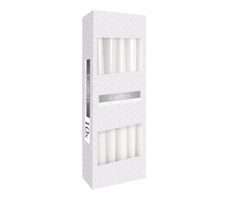 Sviečka kónická hladká biela Ø2x24,5 cm Sviečka kónická hladká biela Ø2x24,5 cm