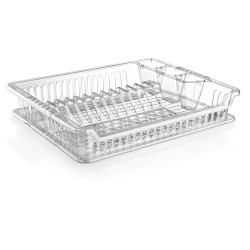 HOBBY LIFE Plastový odkvapkávač riadu transparentný 37x46x8,5 cm HOBBY LIFE Plastový odkvapkávač riadu transparentný 37x46x8,5 cm