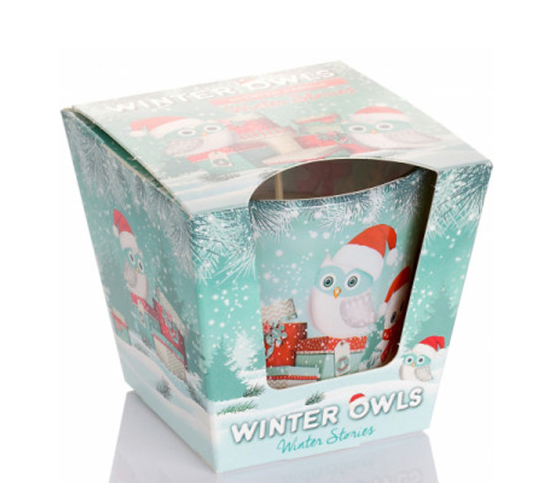 Sviečka vonná sklo WINTER OWLS 115g Sviečka vonná sklo WINTER OWLS 115g