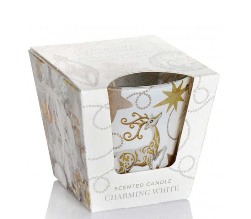 Sviečka vonná sklo GLAMOUR CHRISTMAS 115g Sviečka vonná sklo GLAMOUR CHRISTMAS 115g