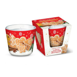 Sviečka vonná sklo CHRISTMAS SWEETS CINNAMON COOKIES 115g Sviečka vonná sklo CHRISTMAS SWEETS CINNAMON COOKIES 115g
