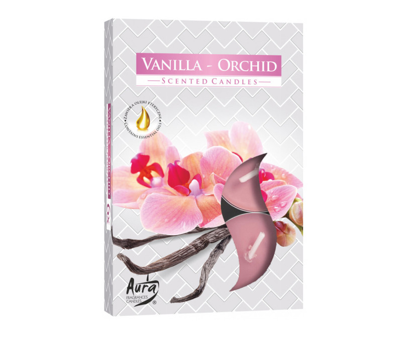Sviečka čajová VANILKA ORCHIDEA 6ks Sviečka čajová VANILKA ORCHIDEA 6ks