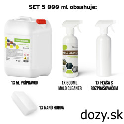 Isokor Set na odstránenie plesní, húb a ich zárodkov – interiér a exteriér 5 L Isokor Set na odstránenie plesní, húb a ich zárodkov – interiér a exteriér 5 L