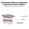 CUITISAN Nerezová dóza obdlžníková EC7SS07 22,2x15,7x6,5 cm 1100ml CUITISAN Nerezová dóza obdlžníková EC7SS07 22,2x15,7x6,5 cm 1100ml