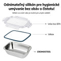 CUITISAN Nerezová dóza obdlžníková EC7PS08 22,2x15,7x9,5 cm 1800ml CUITISAN Nerezová dóza obdlžníková EC7PS08 22,2x15,7x9,5 cm 1800ml