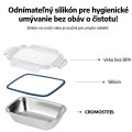 CUITISAN Nerezová dóza obdlžníková EC7PS05 18,3x12,9x6 cm 580ml CUITISAN Nerezová dóza obdlžníková EC7PS05 18,3x12,9x6 cm 580ml