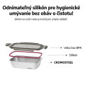 CUITISAN Nerezová dóza obdlžníková EC7SS03 14.9x10,9x5,3 cm 300ml CUITISAN Nerezová dóza obdlžníková EC7SS03 14.9x10,9x5,3 cm 300ml