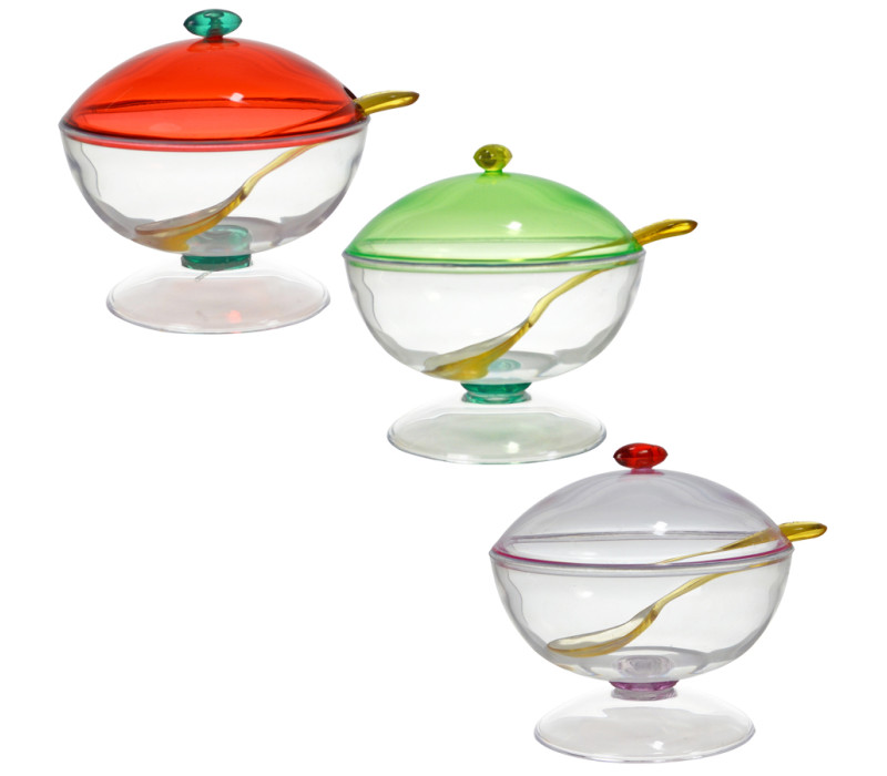 Cukornička plastová s lyžičkou UFO Ø11,5x11 cm 0,3 L Cukornička plastová s lyžičkou UFO Ø11,5x11 cm 0,3 L