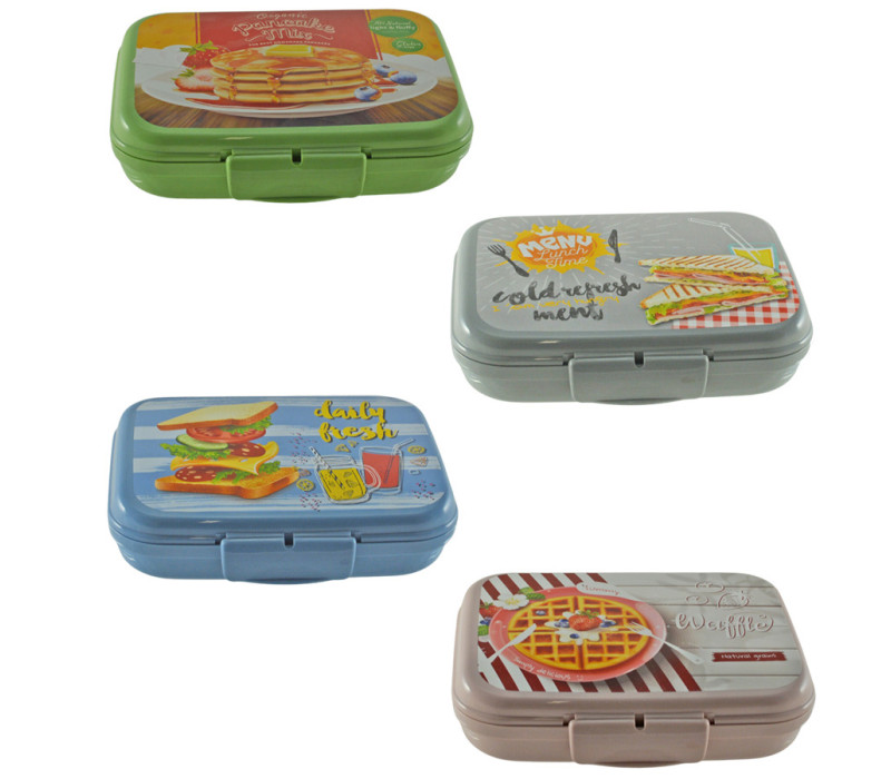 LUX PLASTIC Plastová dóza obdĺžníková svačinová 4x16x12,5 cm 0,6 L LUX PLASTIC Plastová dóza obdĺžníková svačinová 4x16x12,5 cm 0,6 L