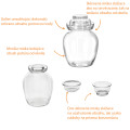 Fermentačná sklenená dóza s dvojitým vekom 32x22 cm 8,5 L Fermentačná sklenená dóza s dvojitým vekom 32x22 cm 8,5 L