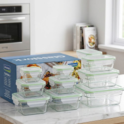 GLASSLOCK Sada sklenených dóz (12ks) 2x1710ml 2x950ml 2x450ml 2x900ml 2x400ml 2x145ml GLASSLOCK Sada sklenených dóz (12ks) 2x1710ml 2x950ml 2x450ml 2x900ml 2x400ml 2x145ml