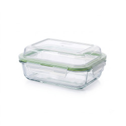 GLASSLOCK Sklenená dóza obdlžníková 16x11x3,7 cm 0,35 L GLASSLOCK Sklenená dóza obdlžníková 16x11x3,7 cm 0,35 L