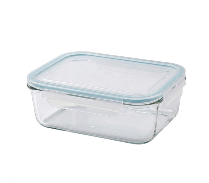 GLASSLOCK Sklenená dóza obdĺžníková 16,4x11,5x5,7 cm 0,715 L