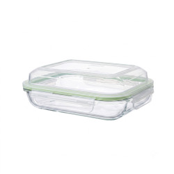 GLASSLOCK Sklenená dóza obdlžníková 21,2x16,5x4,4 cm 0,9 L GLASSLOCK Sklenená dóza obdlžníková 21,2x16,5x4,4 cm 0,9 L