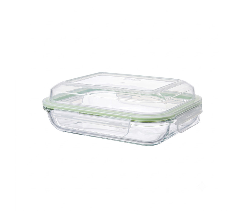 GLASSLOCK Sklenená dóza obdlžníková 21,2x16,5x4,4 cm 0,9 L GLASSLOCK Sklenená dóza obdlžníková 21,2x16,5x4,4 cm 0,9 L