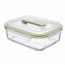 GLASSLOCK Sklenená dóza obdlžníková 23x18,2x6,7 cm 2 L