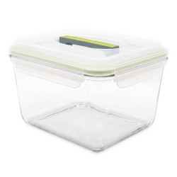 GLASSLOCK Sklenená dóza obdĺžníková 22x19x13,5 cm 3,7 L GLASSLOCK Sklenená dóza obdĺžníková 22x19x13,5 cm 3,7 L